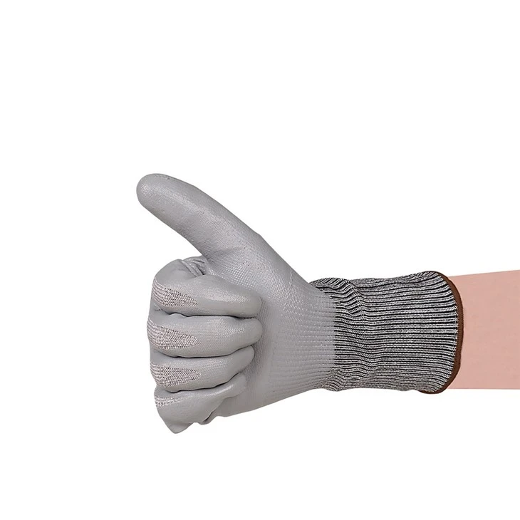 Slash Guard Agile Responsive Ventilated Ergonomic Gloves in Grey best