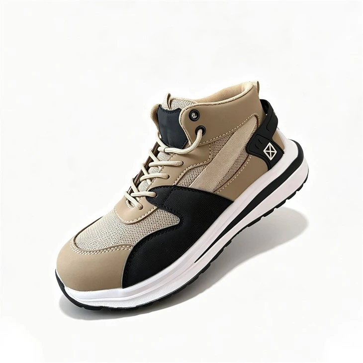 Casual Work Sneakers With Breathable Mesh And Heel Support Strap