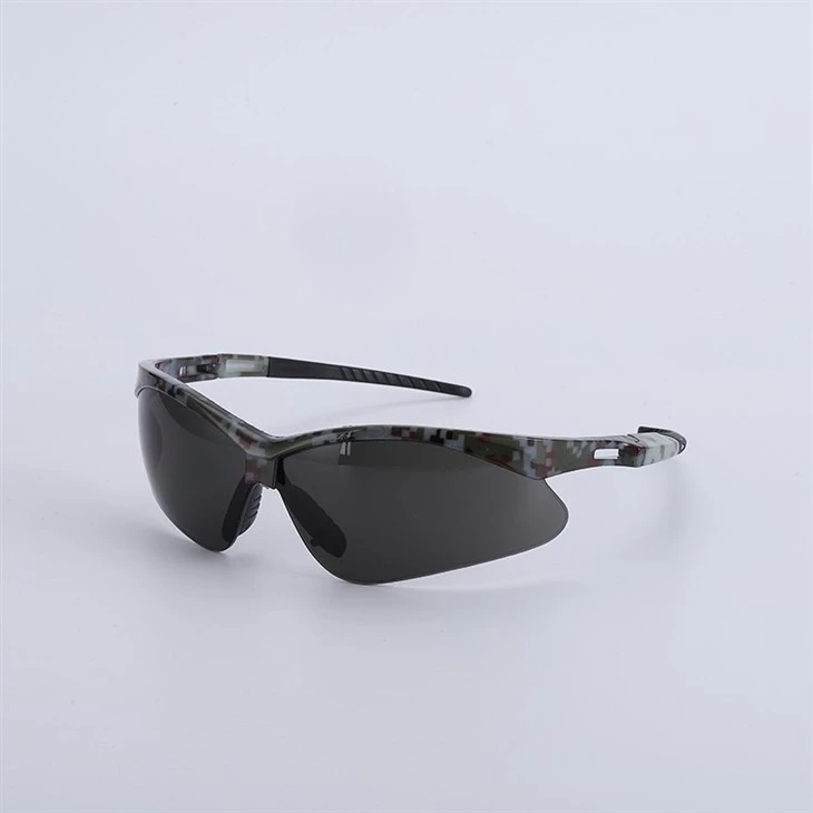 Camouflage Safety Glasses With Adjustable Hinge Tactical Wrap Around Design
