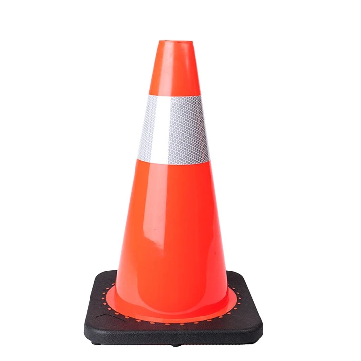 Orange Pvc Traffic Cone With 27*27cm Black Base