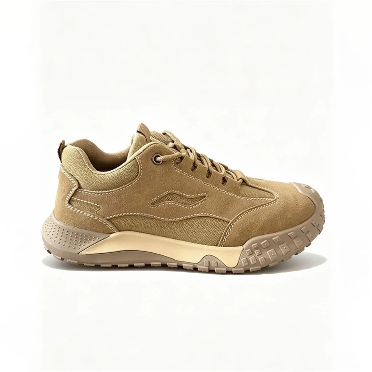 Canvas And Suede Safety Trainers With Lugged Rubber Sole suppliers