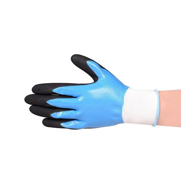 Double Dipped Sandy Nitrile Work Gloves Full Immersion Waterproof best