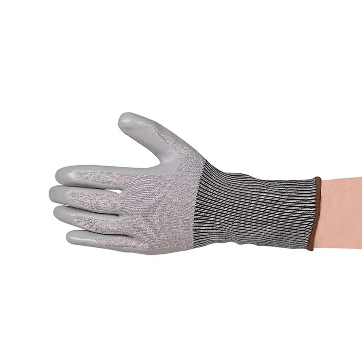 Slash Guard Agile Responsive Ventilated Ergonomic Gloves in Grey