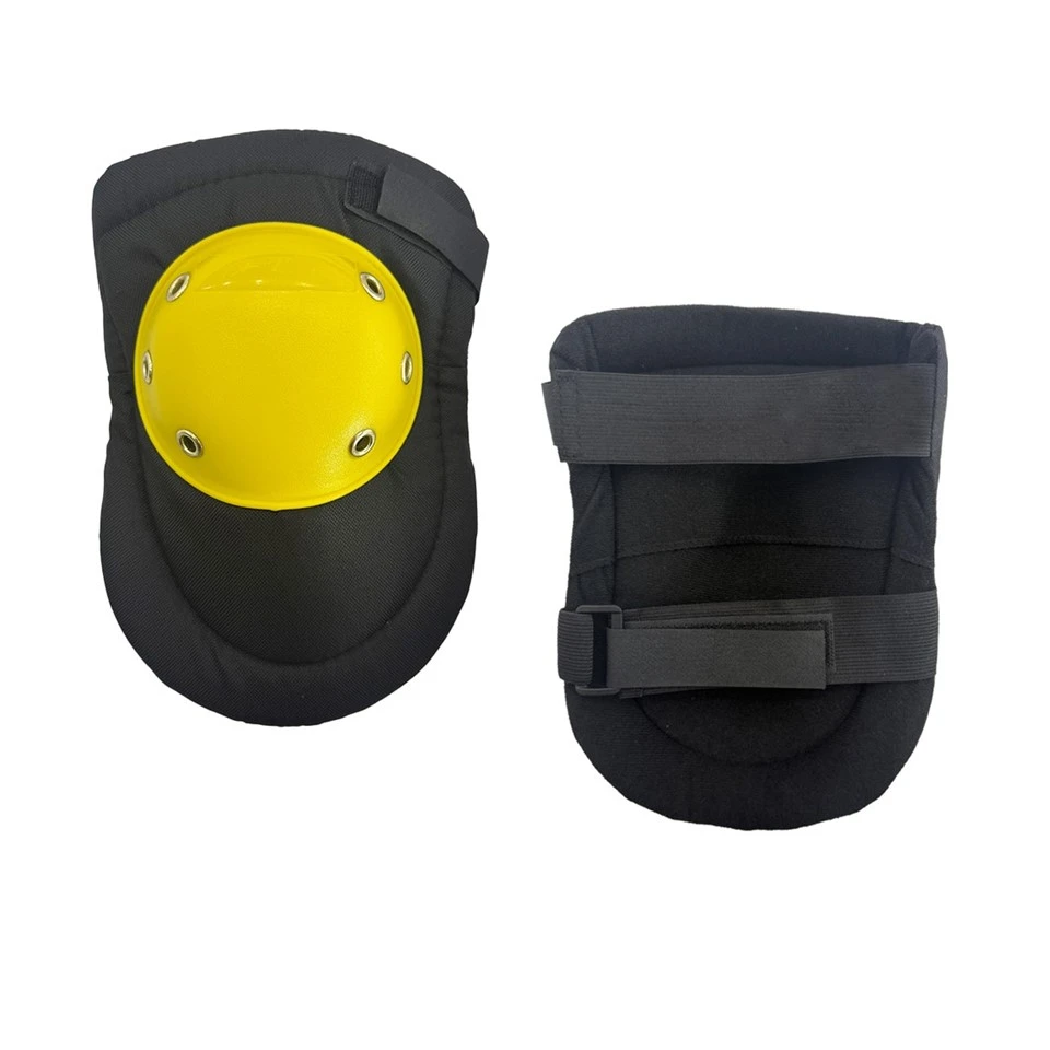 Heavy Duty Knee Pads With Yellow Hard Shell For Work