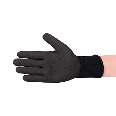 Black Sandy Nitrile Coated Work Gloves Heavy Duty 10 Gauge
