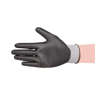 Cut Abrasion Supple Resilient Featherweight HPPE Gloves in Black