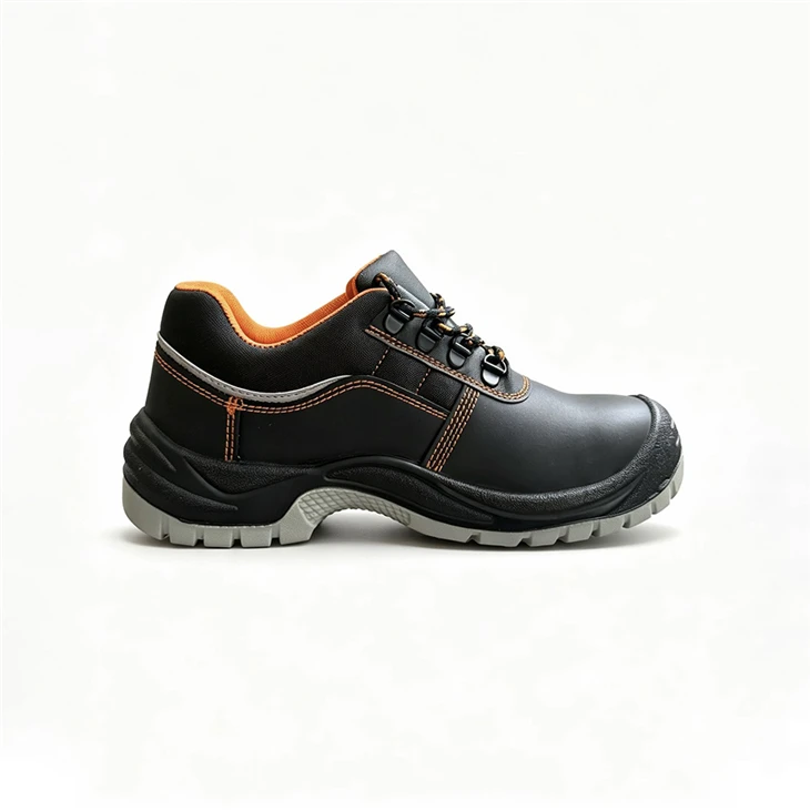 Waterproof Leather Safety Shoes With Orange Contrast Stitching best