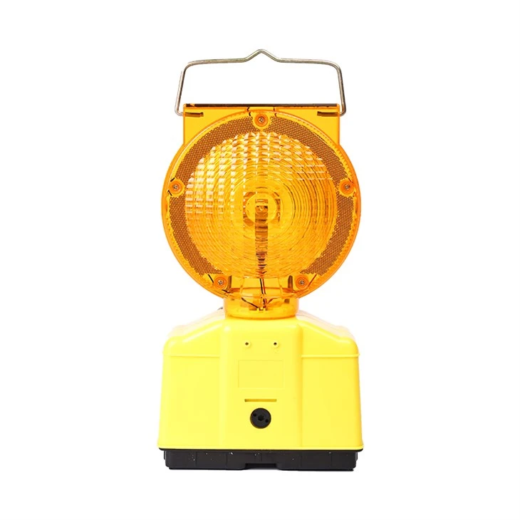 Amber Solar Traffic Warning Light