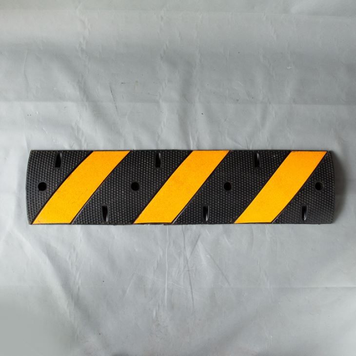 Black And Yellow Rubber Speed Hump