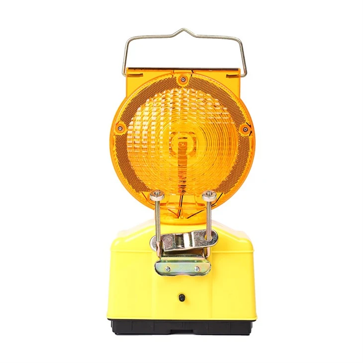 Amber Solar Traffic Warning Light